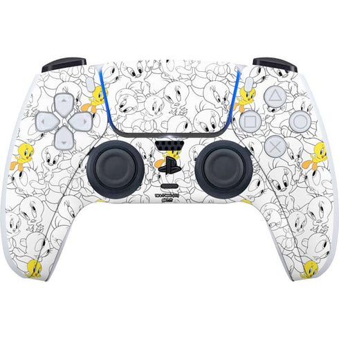 Looney Tunes Tweety Super Sized Pattern PlayStation PS5 Skins