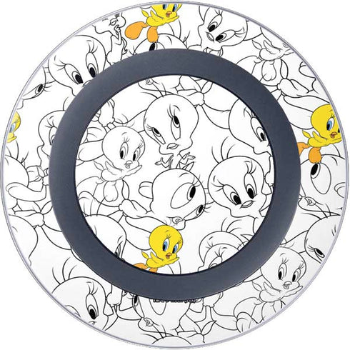Looney Tunes Tweety Super Sized Pattern Wireless Charger Skin