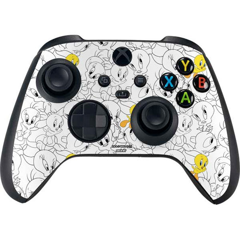 Looney Tunes Tweety Super Sized Pattern Xbox Series X Bundle Skin