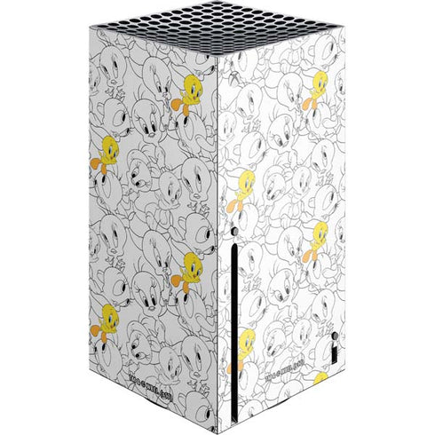 Looney Tunes Tweety Super Sized Pattern Xbox Series X Skins