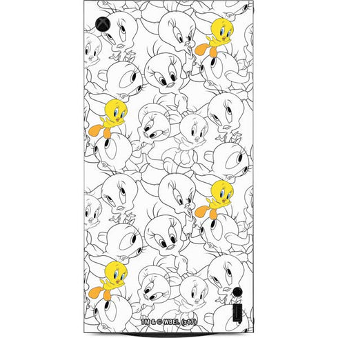 Looney Tunes Tweety Super Sized Pattern XBox Series X Digital Edition Console Skin