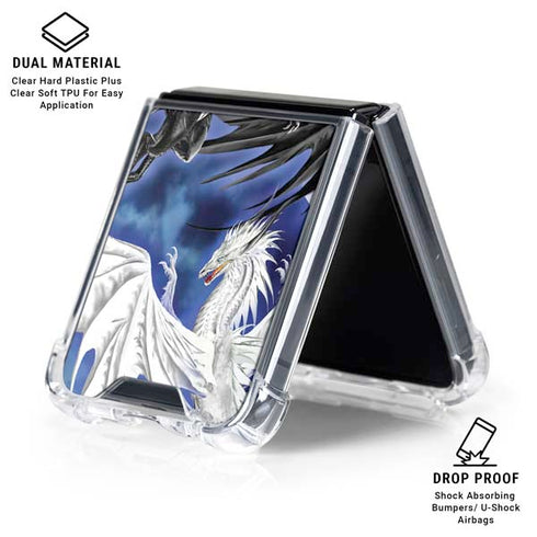 Twilight Duel by Ruth Thompson Galaxy Z Flip6 Clear Case