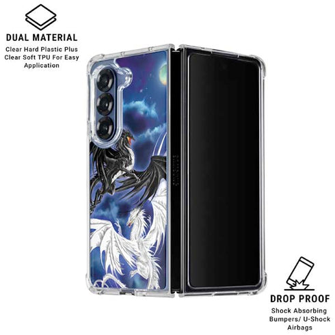 Twilight Duel by Ruth Thompson Galaxy Z Fold6 Clear Case
