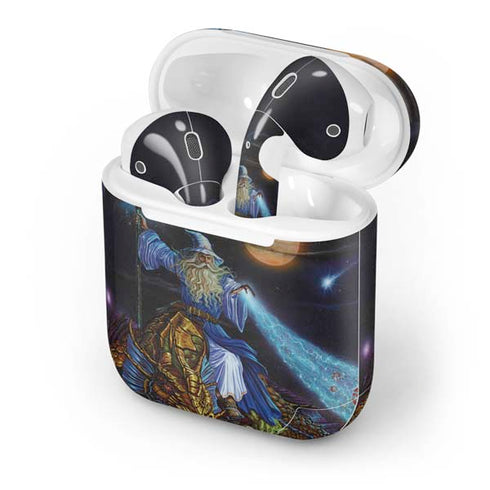 Twilight Tempest Wizard by Ed Beard Jr Apple AirPods Skin
