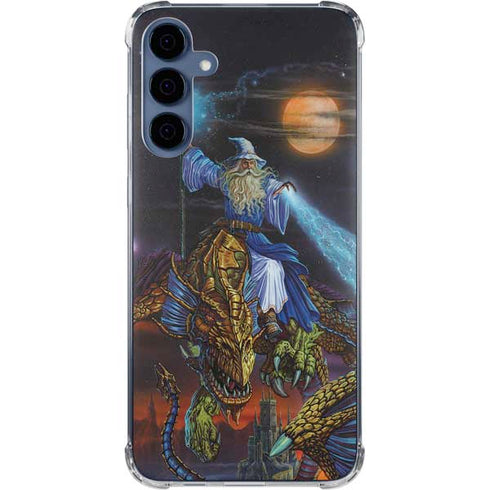 Twilight Tempest Wizard by Ed Beard Jr Galaxy A35 5G Clear Case