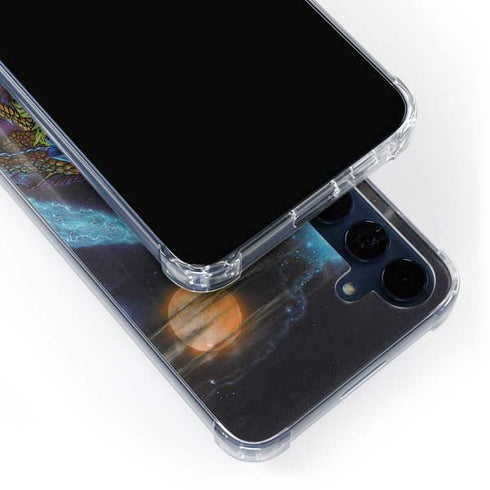 Twilight Tempest Wizard by Ed Beard Jr Galaxy A55 5G Clear Case
