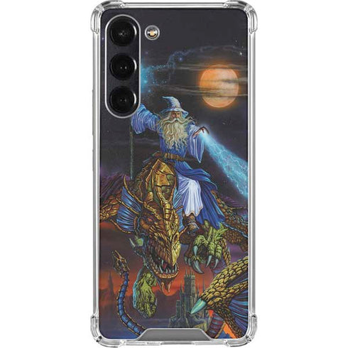 Twilight Tempest Wizard by Ed Beard Jr Galaxy S24 FE Clear Case
