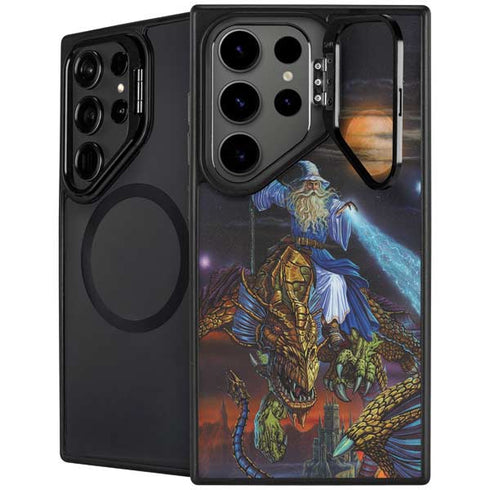Twilight Tempest Wizard by Ed Beard Jr Galaxy S25 Ultra Kickstand Case