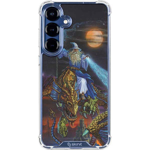 Twilight Tempest Wizard by Ed Beard Jr Galaxy S25 Clear Case