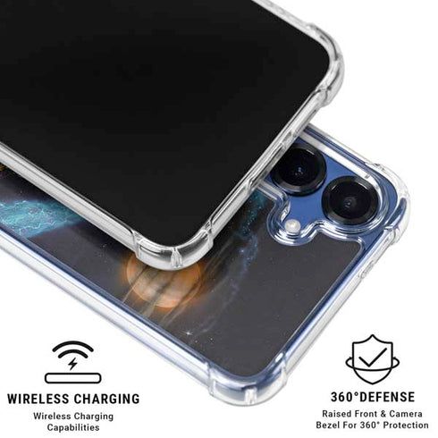 Twilight Tempest Wizard by Ed Beard Jr Galaxy S25 Plus Clear Case
