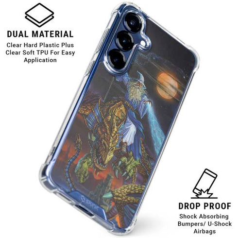Twilight Tempest Wizard by Ed Beard Jr Galaxy S25 Plus Clear Case