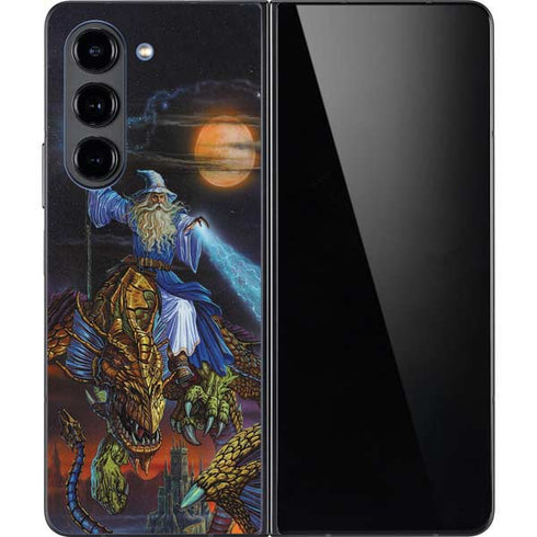 Twilight Tempest Wizard by Ed Beard Jr Galaxy Z Fold5 5G Skin