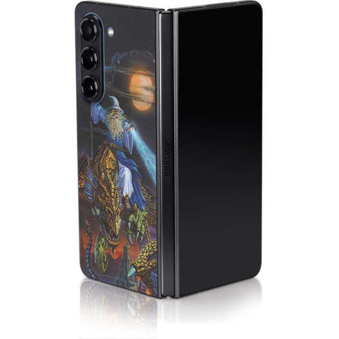Twilight Tempest Wizard by Ed Beard Jr Galaxy Z Fold5 5G Skin