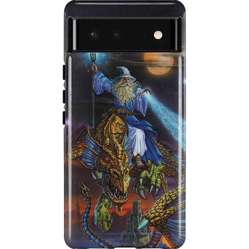 Twilight Tempest Wizard by Ed Beard Jr Pixel Cases