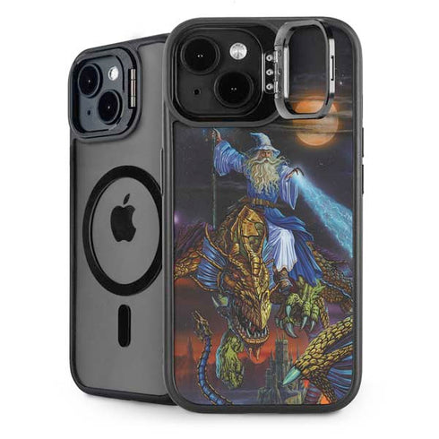 Twilight Tempest Wizard by Ed Beard Jr iPhone 14 Plus Kickstand Case