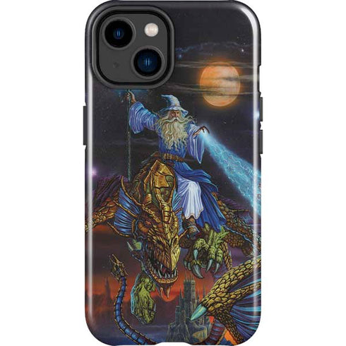 Twilight Tempest Wizard by Ed Beard Jr iPhone 15 Impact Case