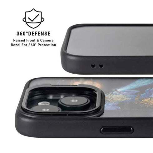 Twilight Tempest Wizard by Ed Beard Jr iPhone 15 Plus Kickstand Case