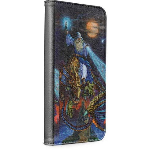 Twilight Tempest Wizard by Ed Beard Jr iPhone 15 Pro Max Folio Case