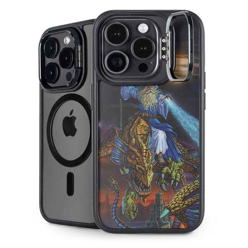 Twilight Tempest Wizard by Ed Beard Jr iPhone 15 Pro Max Kickstand Case