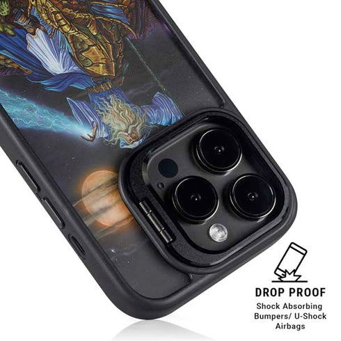 Twilight Tempest Wizard by Ed Beard Jr iPhone 15 Pro Max Kickstand Case