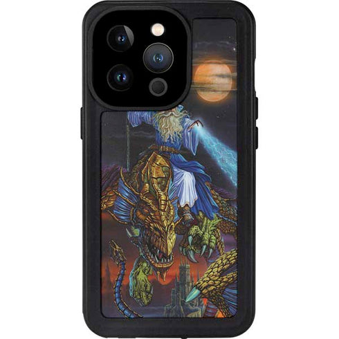 Twilight Tempest Wizard by Ed Beard Jr iPhone 15 Pro Waterproof Case