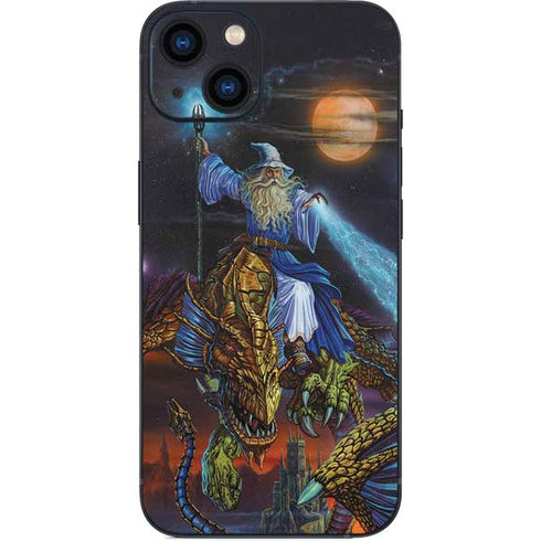 Twilight Tempest Wizard by Ed Beard Jr iPhone 15 Skin