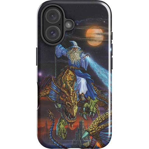 Twilight Tempest Wizard by Ed Beard Jr iPhone 16 Impact Case