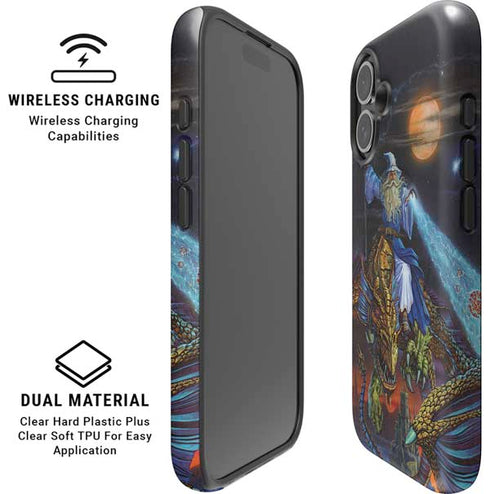 Twilight Tempest Wizard by Ed Beard Jr iPhone 16 Magsafe Impact Case