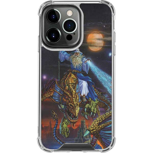 Twilight Tempest Wizard by Ed Beard Jr iPhone 16 Pro Max Clear Case