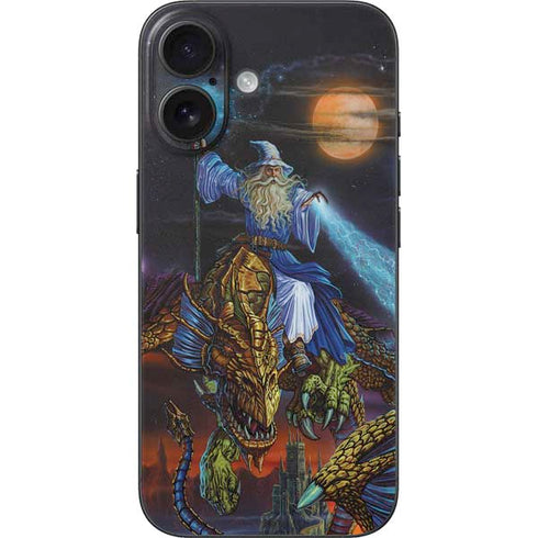 Twilight Tempest Wizard by Ed Beard Jr iPhone 16 Skin