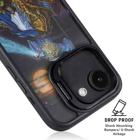 Twilight Tempest Wizard by Ed Beard Jr iPhone 16e Kickstand Case