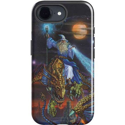 Twilight Tempest Wizard by Ed Beard Jr iPhone 16e Impact Case
