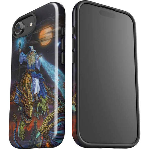 Twilight Tempest Wizard by Ed Beard Jr iPhone 16e Impact Case