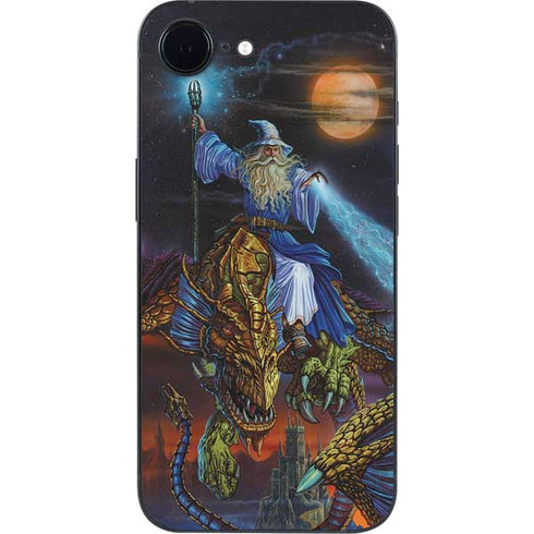 Twilight Tempest Wizard by Ed Beard Jr iPhone 16e Skin