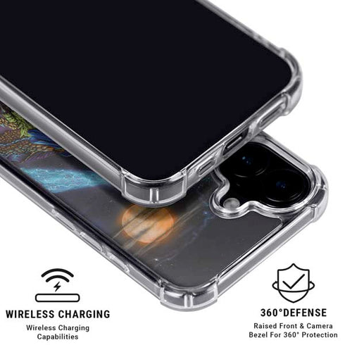 Twilight Tempest Wizard by Ed Beard Jr iPhone 17 Clear Case