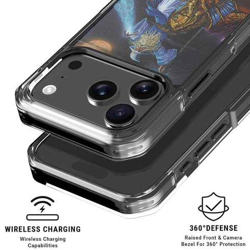 Twilight Tempest Wizard by Ed Beard Jr iPhone 18 Pro Clear Case