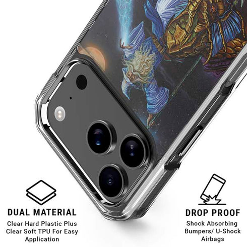 Twilight Tempest Wizard by Ed Beard Jr iPhone 18 Pro Clear Case