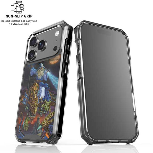Twilight Tempest Wizard by Ed Beard Jr iPhone 18 Pro Clear Case