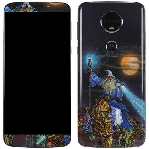 Twilight Tempest Wizard by Ed Beard Jr Moto E5 Plus Skin