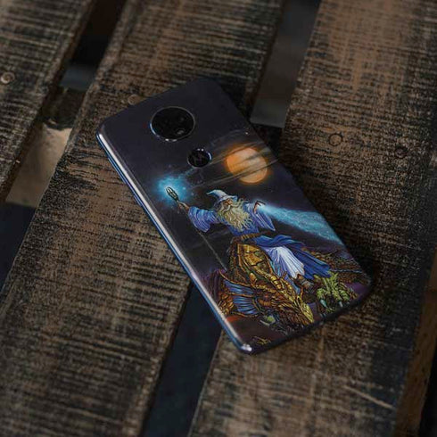 Twilight Tempest Wizard by Ed Beard Jr Moto E5 Plus Skin