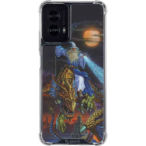 Twilight Tempest Wizard by Ed Beard Jr Moto G Power 5G (2024) Clear Case
