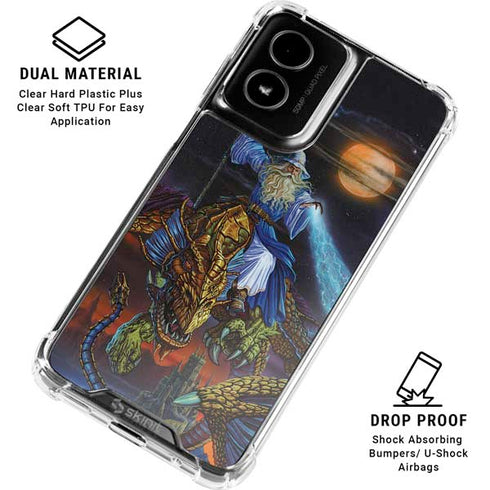 Twilight Tempest Wizard by Ed Beard Jr Moto G Power 5G (2024) Clear Case