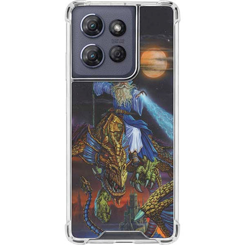 Twilight Tempest Wizard by Ed Beard Jr Moto G Power 5G (2025) Clear Case