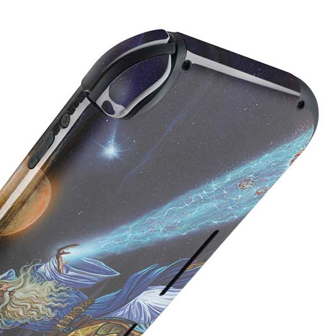 Twilight Tempest Wizard by Ed Beard Jr Nintendo Switch Lite Skin