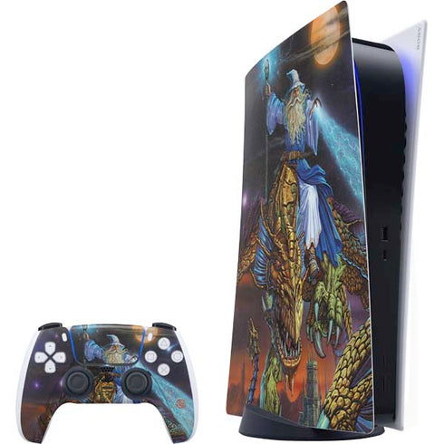 Twilight Tempest Wizard by Ed Beard Jr PlayStation PS5 Skins
