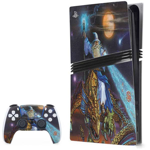 Twilight Tempest Wizard by Ed Beard Jr PS5 Pro Bundle Skin