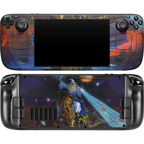 Twilight Tempest Wizard by Ed Beard Jr Steam Deck Handheld Gaming Computer OLED Skin