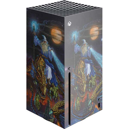 Twilight Tempest Wizard by Ed Beard Jr Xbox Series X Console Skin