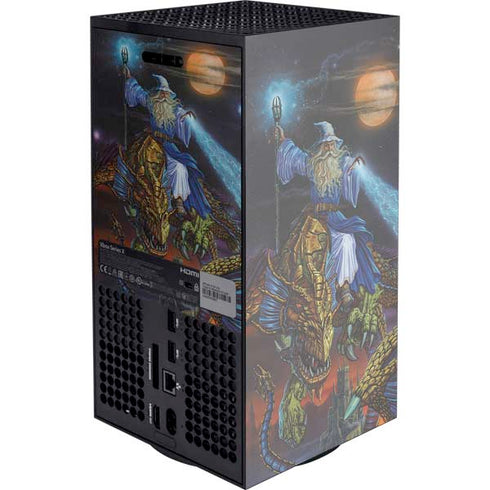 Twilight Tempest Wizard by Ed Beard Jr Xbox Series X Console Skin
