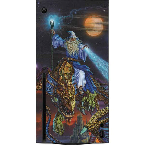 Twilight Tempest Wizard by Ed Beard Jr Xbox Series X Console Skin